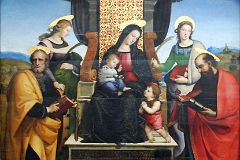Top Met Paintings Before 1860 06 Raphael - Madonna and Child Enthroned with Saints.jpg